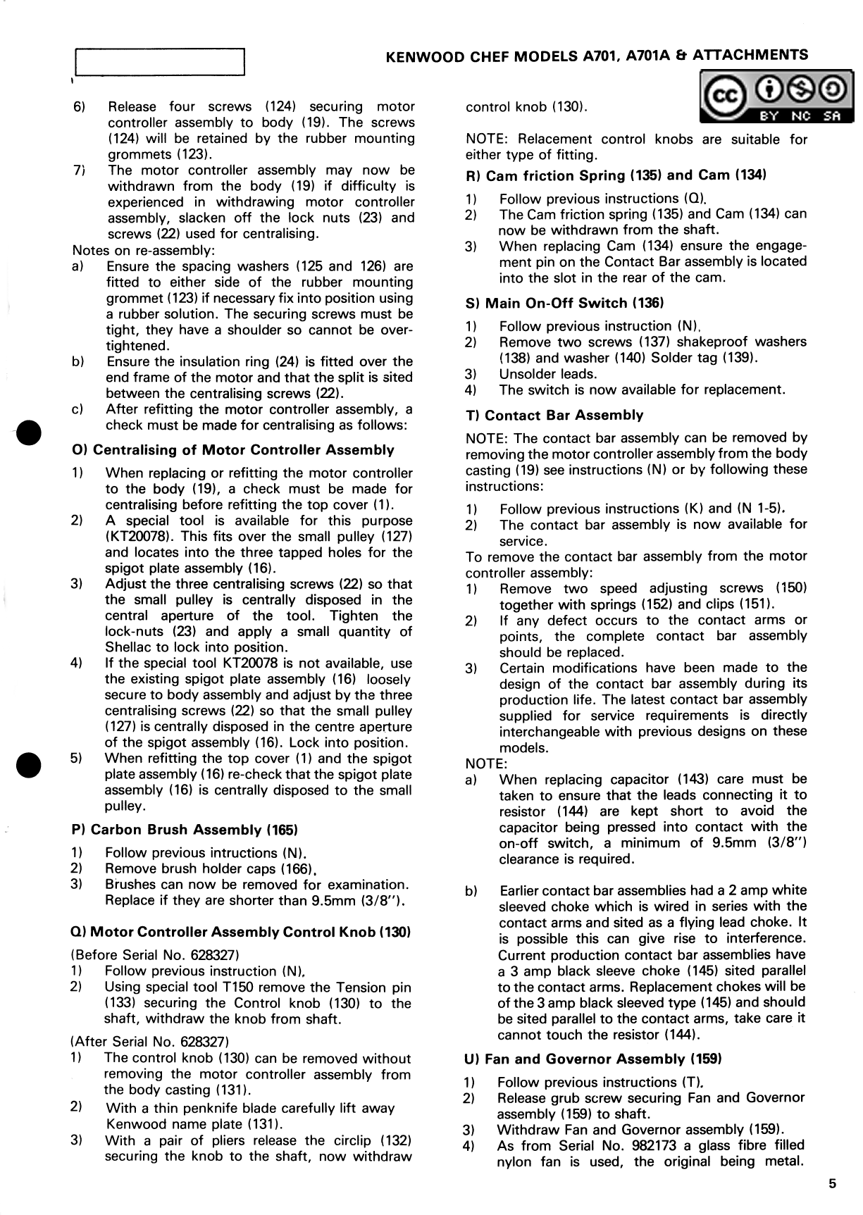 How to repair a Kenwood Chef motor